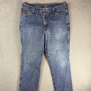Cinch Jeans Mens 38x33 Medium Wash Straight Leg Relaxed Fit Cotton